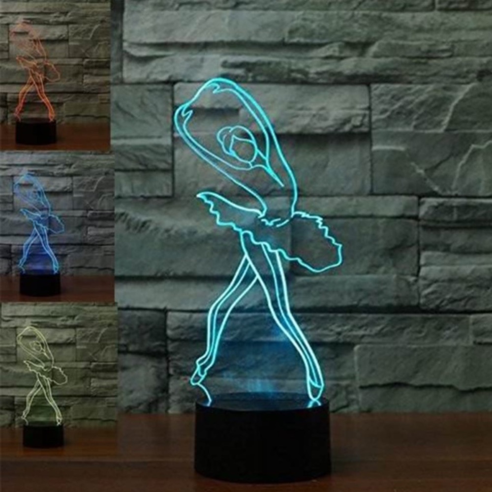 Color changing ballerina night light